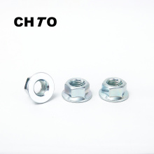 ISO 4161 Grade 8 zinc plated Hexagon flange nuts